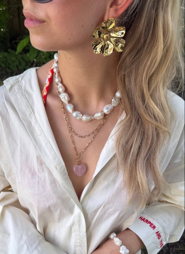 Flem the Label - Barokke Parelketting Shelly