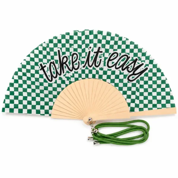Waaier met leuke opdruk - Take it easy