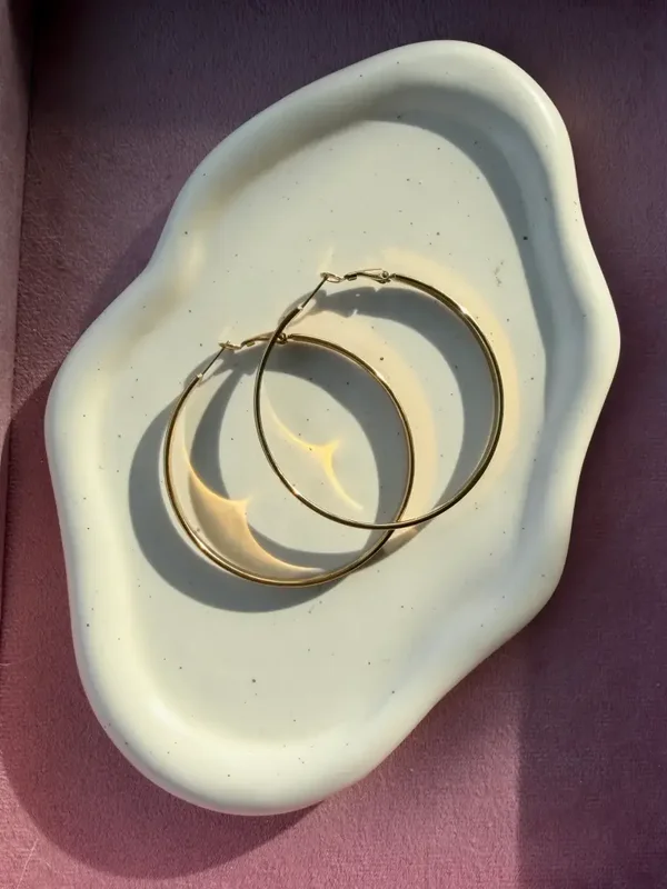 Flem the Label - Earring Golden Hoop