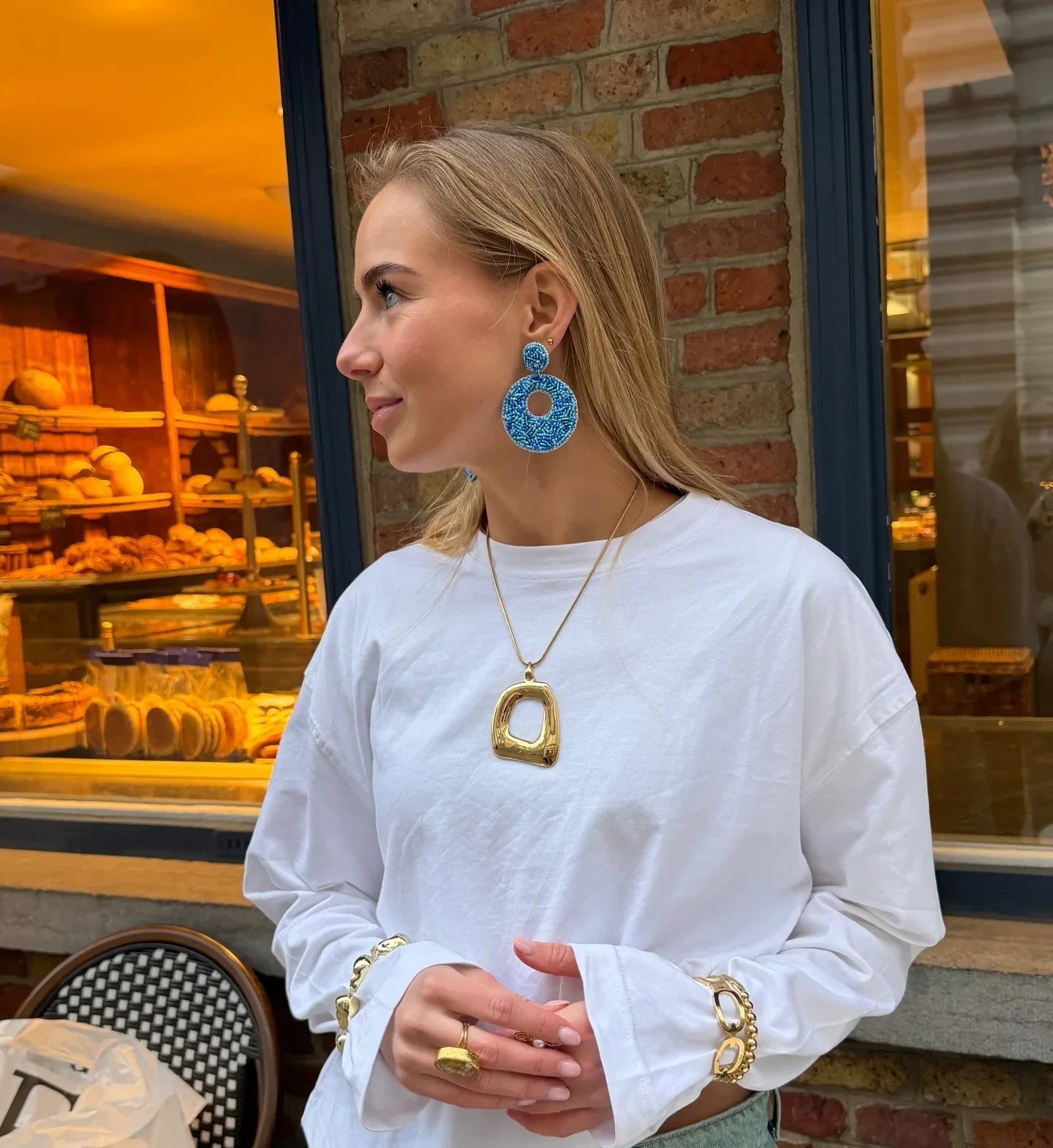 Flem the Label - Earring Navy