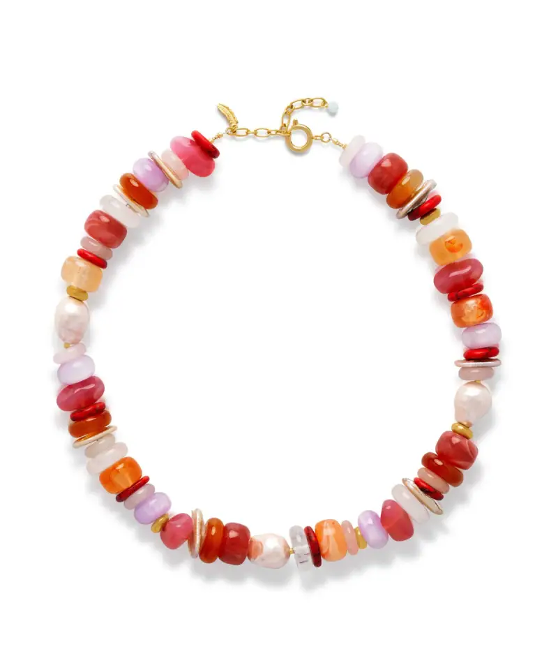 Le Veer - Living Root Ketting Pink