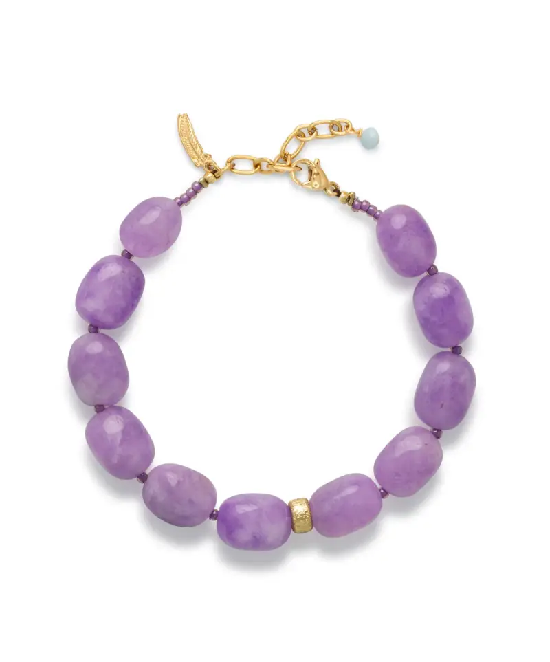 !!! Cooming soon !!! - Le Veer - Lilac Stone Atmband
