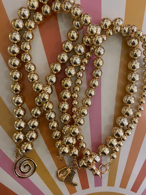 Big bold gouden acryl ketting