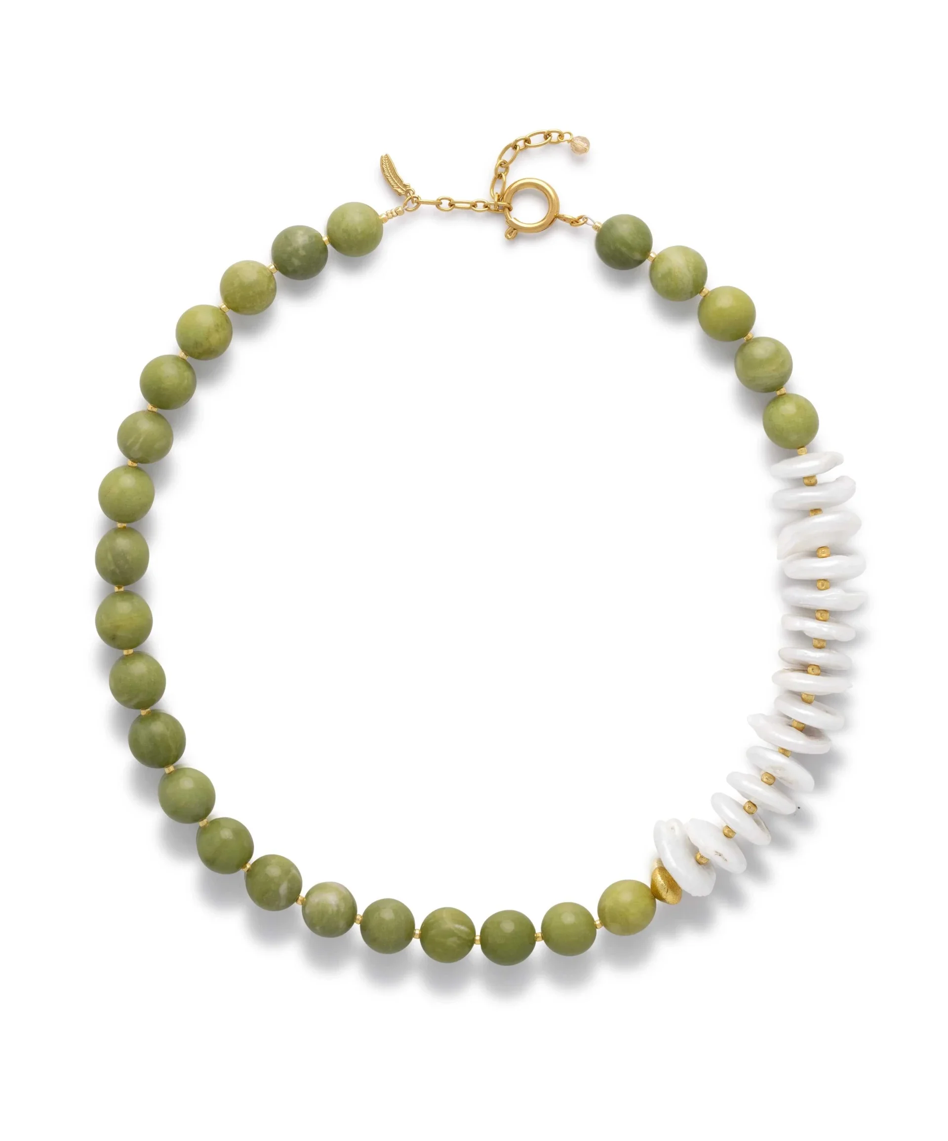 Le Veer - Pistachio Pearl Necklace