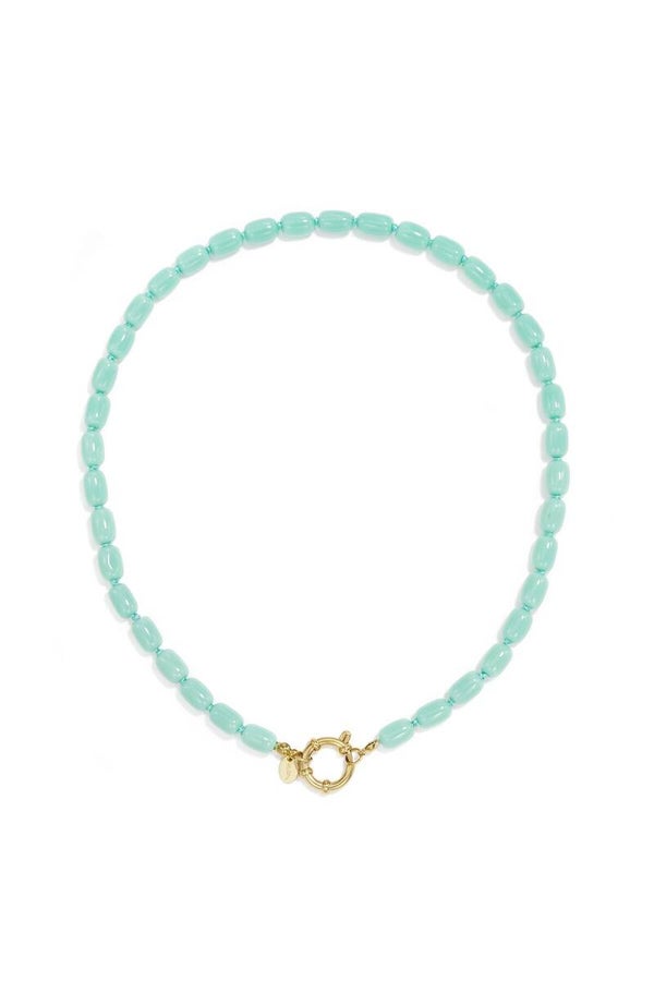 Kralenketting glas groen
