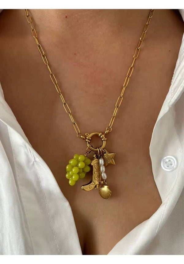 Stainless steel bedelketting inclusief bedels