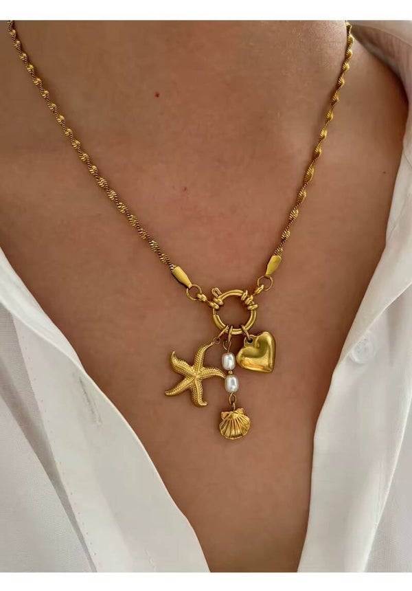 Stainless steel bedelketting inclusief bedels