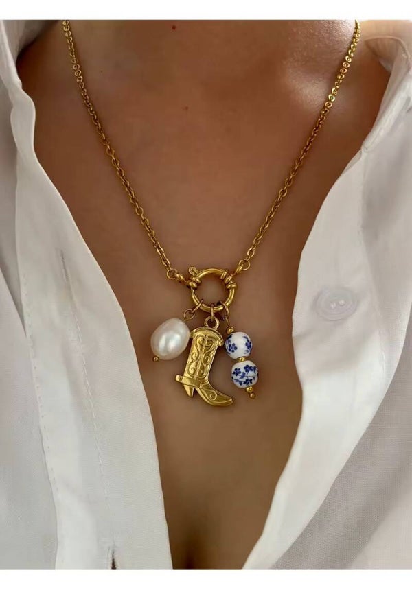 Stainless steel bedelketting inclusief bedels
