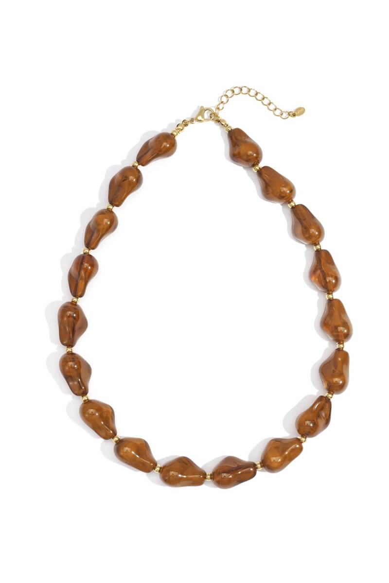 Acryl kralen ketting in 3 kleuren