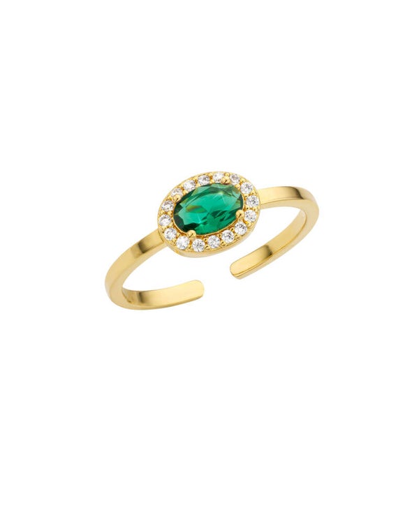 Mya-Bay - Ring green Dynasty
