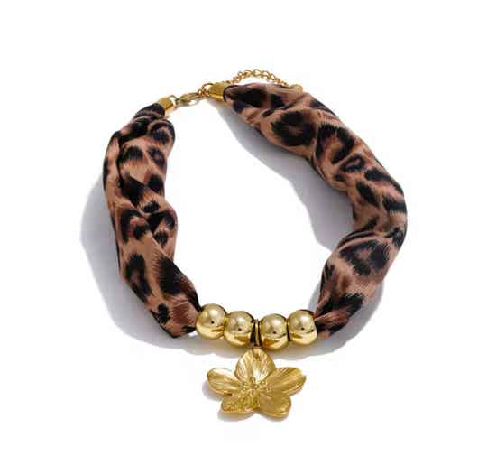 Bandanaketting Wildlife met bedels