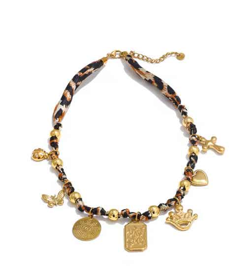 Bandanaketting Wildlife met bedels