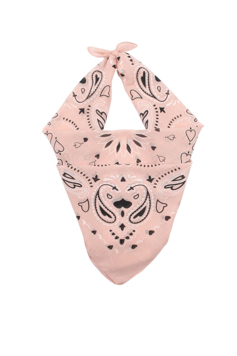 Vierkant sjaaltje rose