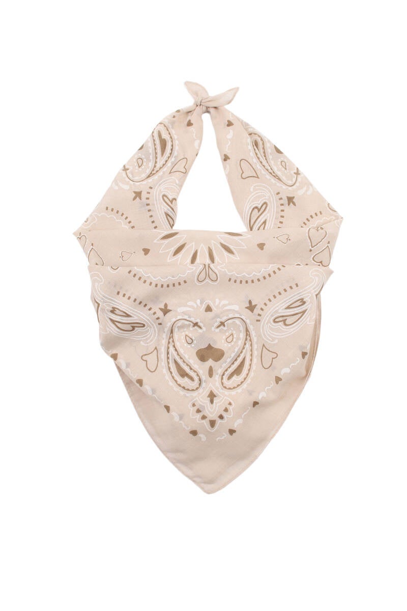 Vierkant sjaaltje beige