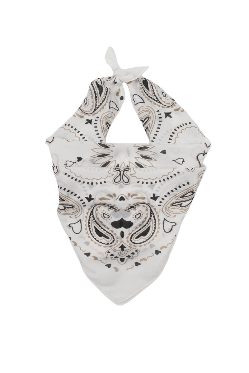 Vierkant sjaaltje creme