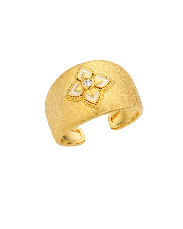 Mya-Bay - Ring white Lotus