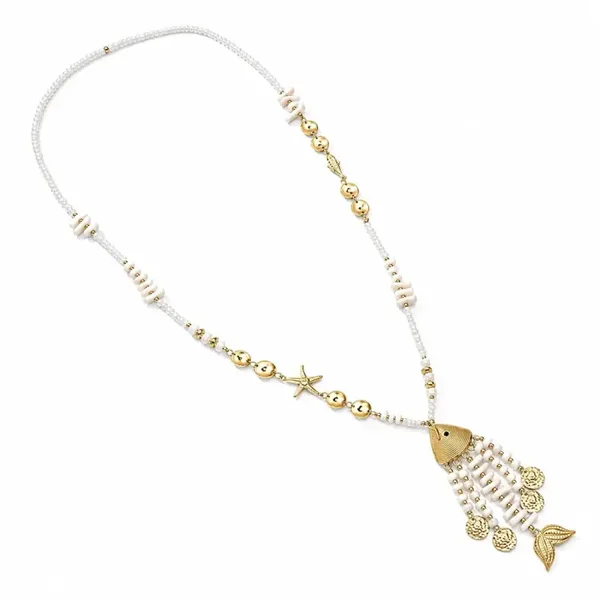 Fishy beads lange Bedelketting