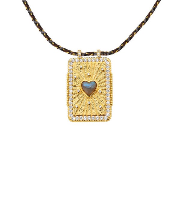 Mya-Bay - labradorite Heart Boheme