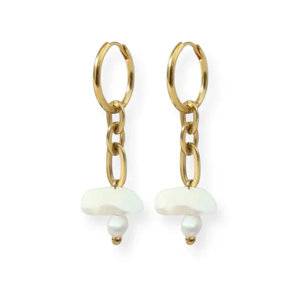 Studio Frenchie - Earrings - White Stones
