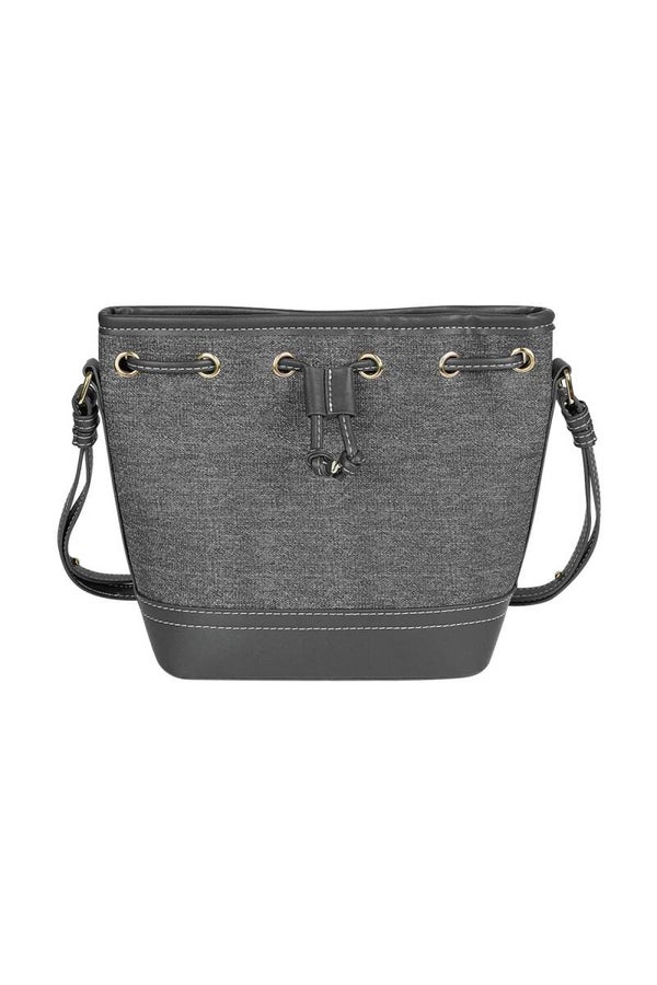Denim Bucket bag donkergrijs