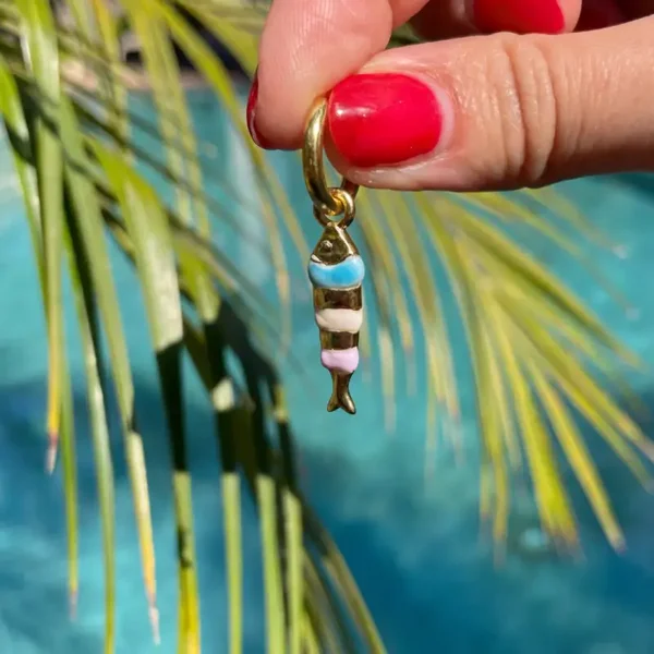 Studio Frenchie - Single Earring - Striped Fish