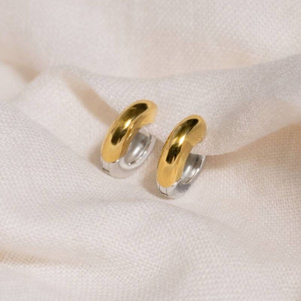 SDP - Axis bicolour statement Earrings