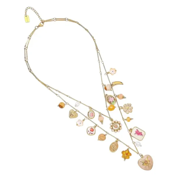 Stainless steel - Double Summer Bedelketting