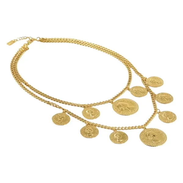 Stainless Steel - Statement Coin Ketting