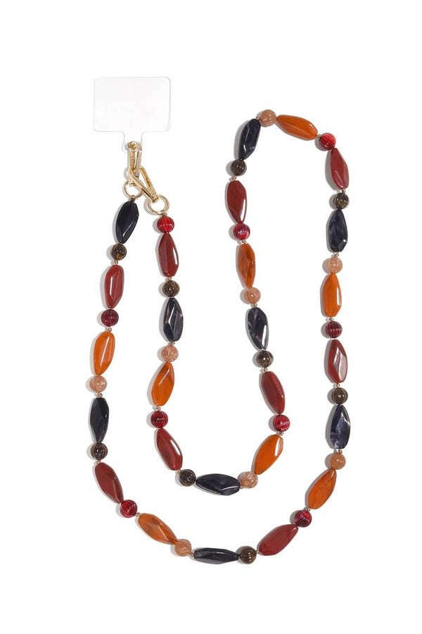 Telefoonketting bruin