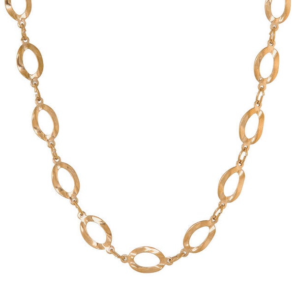 Label Kiki - Oval Frame Necklace gold