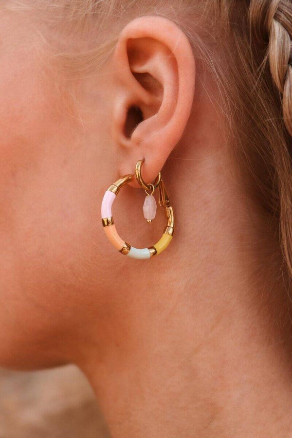Label Kiki - Hoola pastel hoop gold