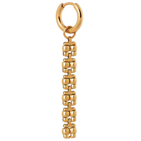 Label Kiki - Oorbel classic Square Hoop gold