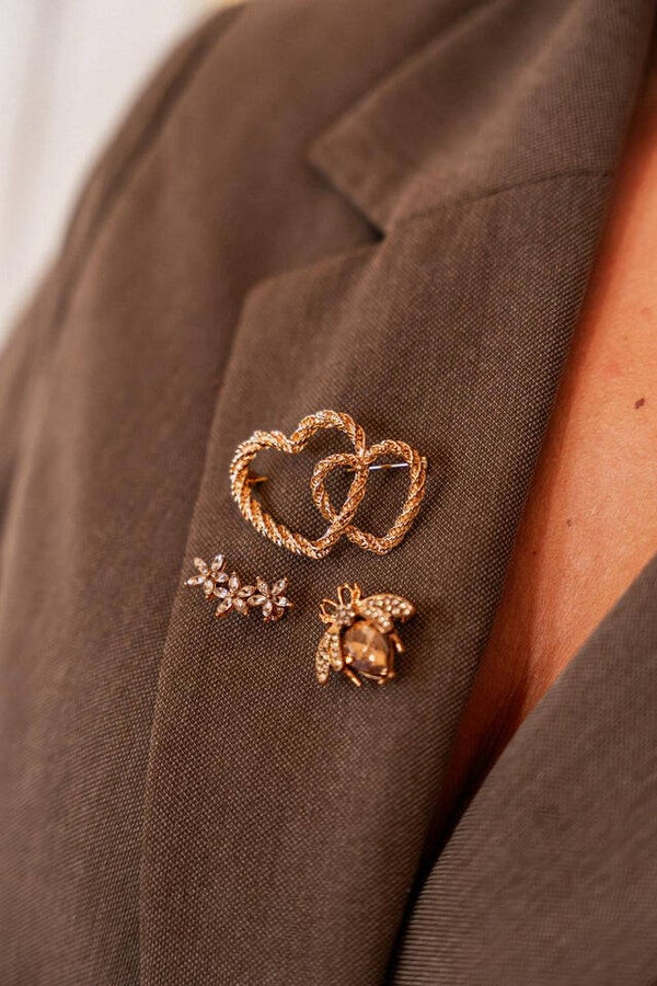 Label Kiki - Broche Flower gold