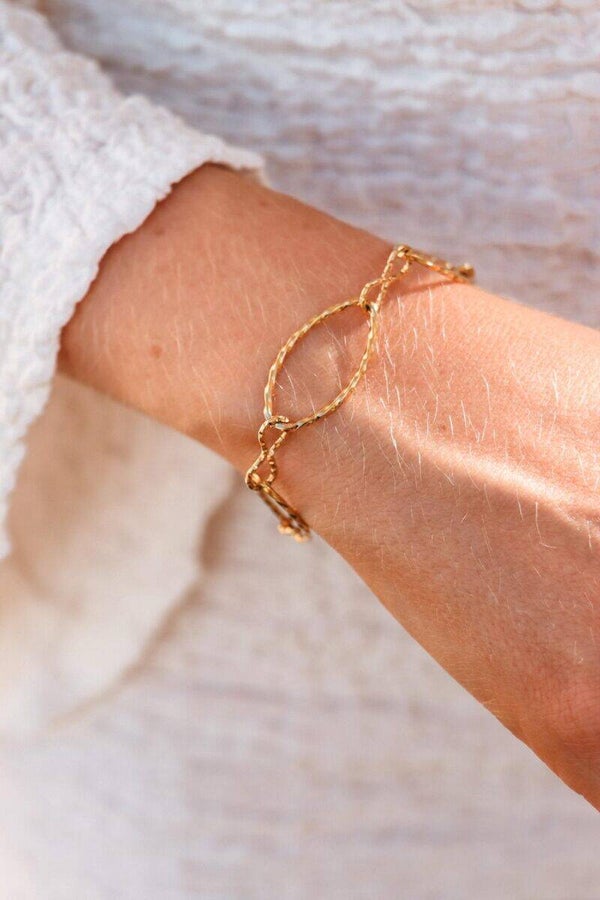 Label Kiki - Infinity oval bracelet gold