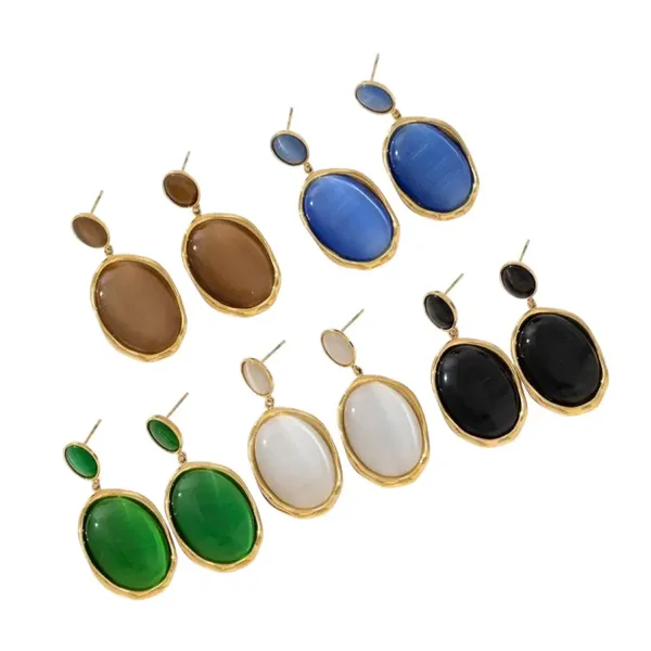 Glossy oorbellen in 5 kleuren