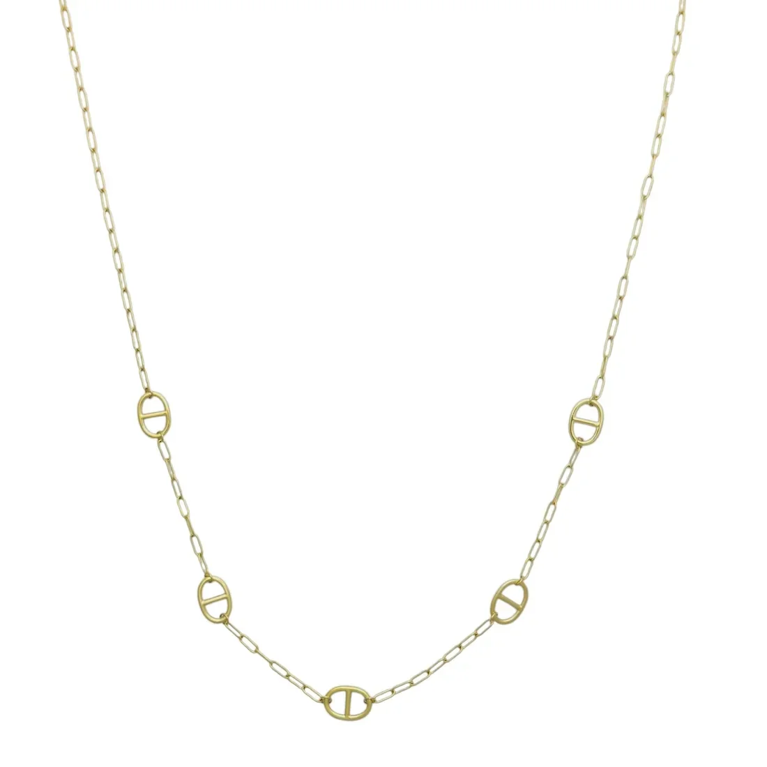 Lange stainless steel ketting met bekend motief