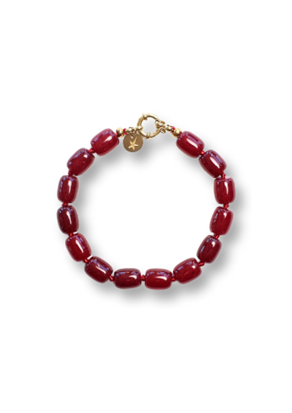 Bonnie Studio - Phil Burgundy Bracelet