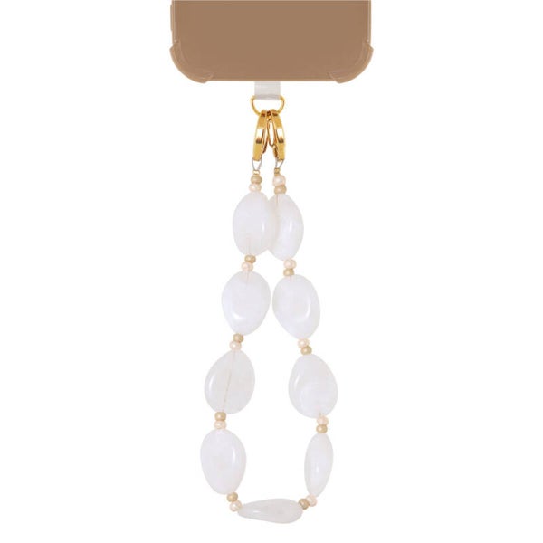 Label Kiki - white oval Phone Cord