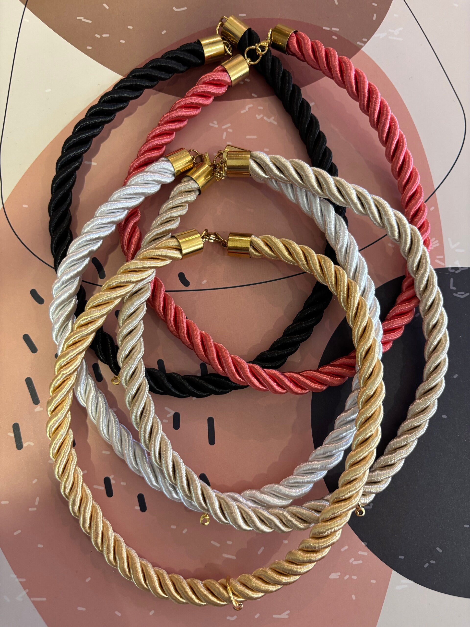Plantenhanger katoenen touw macramé plantenhangers metalen ring kwastjes binnen