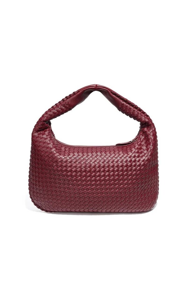 Handtas geweven rood
