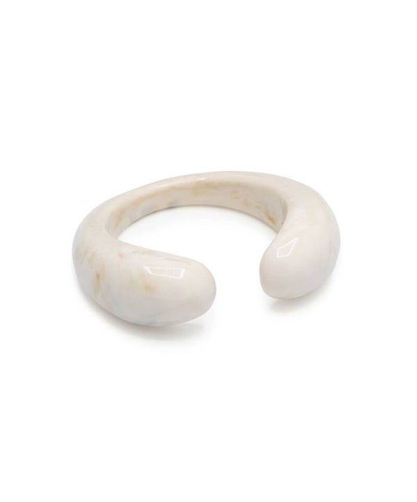 Le Veer - White open Bangle