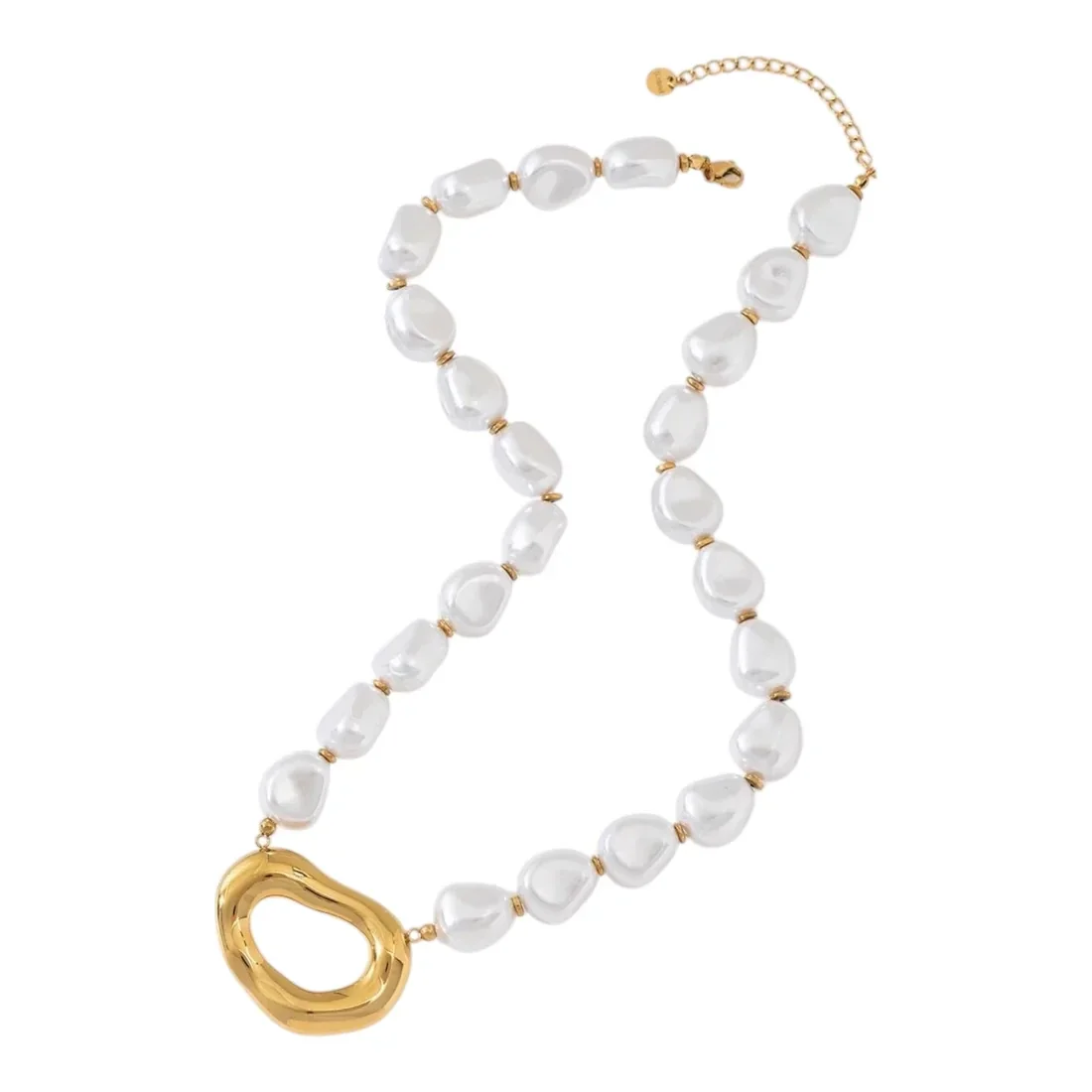 Oval parel ketting