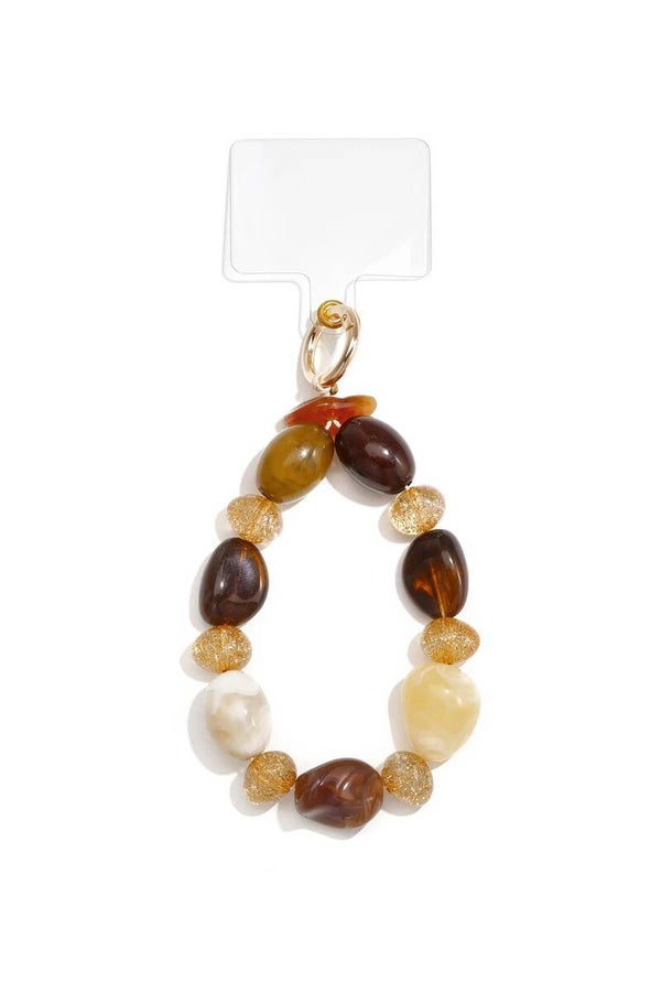 Telefoonketting bruin