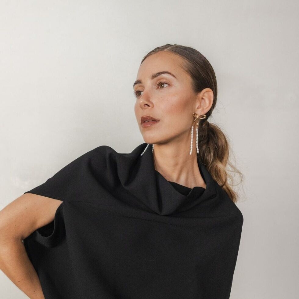 SDP - Lazo Pearls long earrings