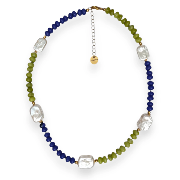 Studio Frenchie - Necklace Blocked Pearl