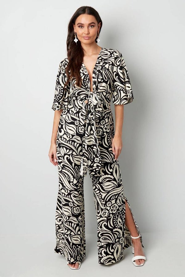 Viscose zwarte Jumpsuit