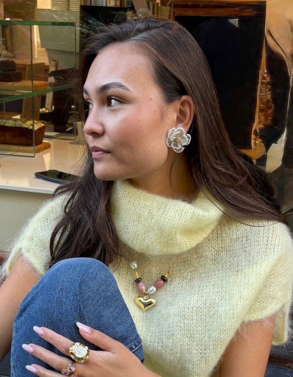 Flem the Label - Flem in Fall - Earring Eve white