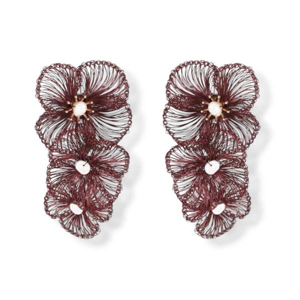 Flem the Label - Flem in Fall - Earring Roos Burgundy