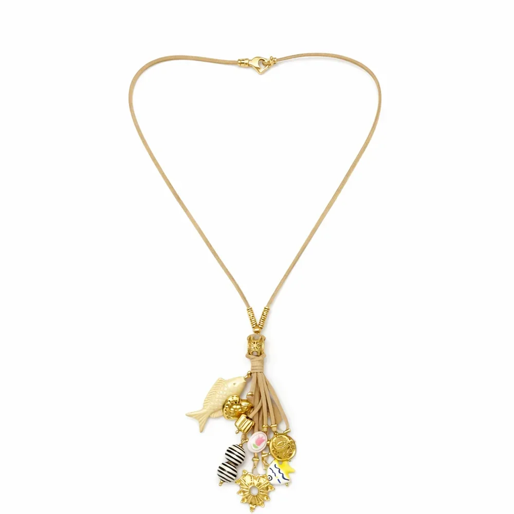 Suède Fish ketting