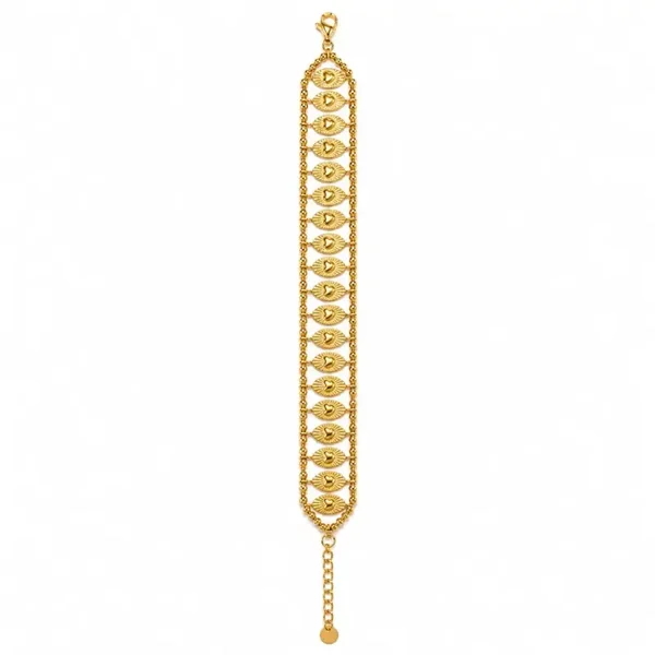 Boho statement Armband golden Hearts
